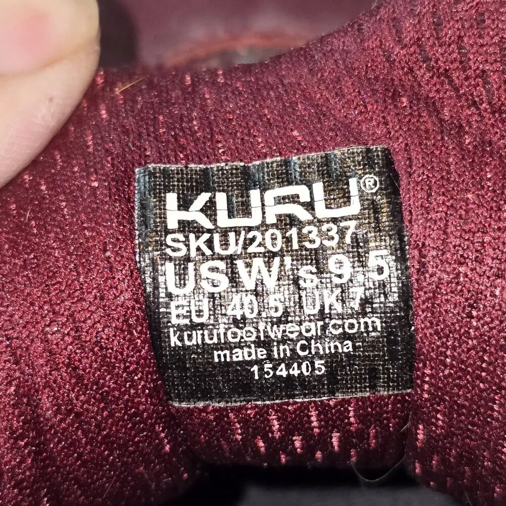 Kuru Quantum Women's Size 9.5 Comfort Work Shoes Leather Sneakers